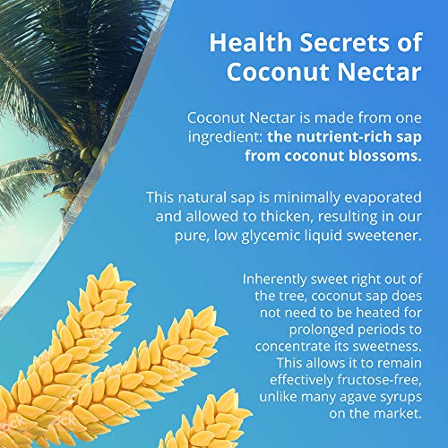 Coconut Secret Coconut Nectar - Natural, Low-Glycemic Liquid Sweetener, Agave Syrup Alternative - Organic, Vegan, Non-GMO, Gluten-Free, Kosher - 24 Servings, 12 Fl Oz (Pack of 1)