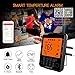 Meat Thermometer Wireless, Uzone BBQ Thermometer Smart Cooking Thermometer with 4 Probes, Instant Read Digital Food Meat Thermometer for Smoker Grilling Oven Kitchen, Support iOS & Android