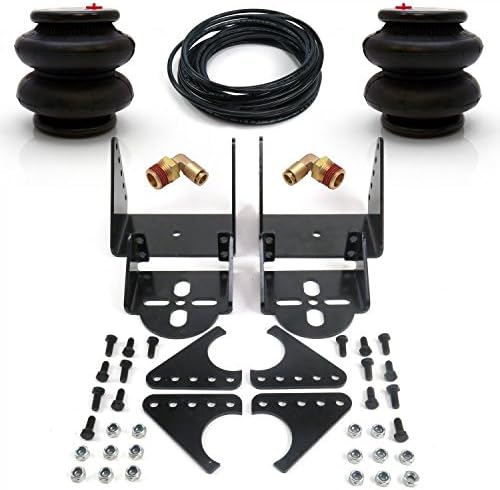Helix Suspension Brakes & Steering 334284 Adjustable Bolt on Rear Axle Air Ride Bag Bracket Kit - 2500 lbs Bags Fittings Line