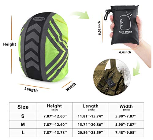 image for Idefair Backpack Rain Cover Waterproof Reflective Strip Design with An