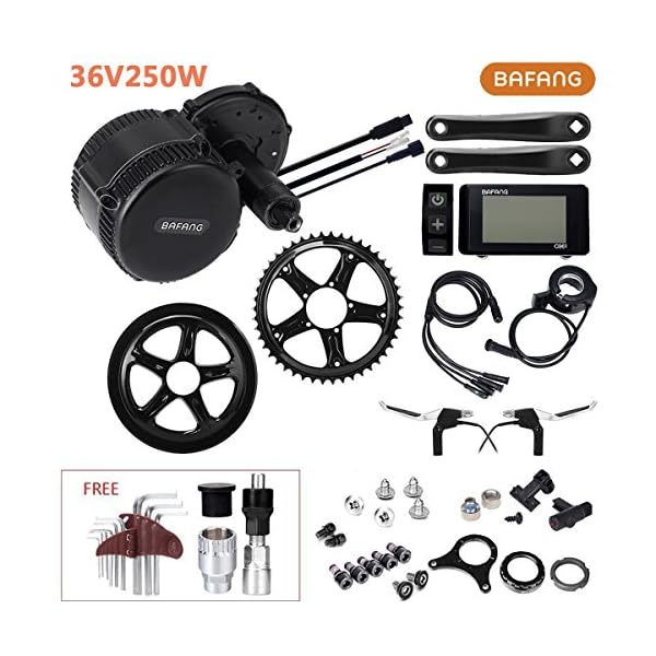 €439.00 YOSE POWER Bafang Ebike Mid Drive Conversion Kit Mittelmotor 36V 250W Motore Centrale