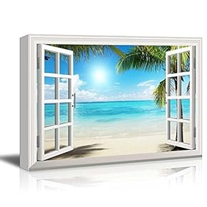 Beautiful Tropical Beach Gallery - Canvas Art Wall Art - 12" x 18"