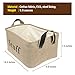 Christmas Gift Eco Storage Basket | 14.6” x 9.8” x 7.9” Stuff Storing Bin with Steel Lining Support | Light Soft Premium Cotton Fabric and EVA | Efficient Storage for Clothes Toys Towels Book Food