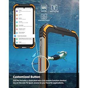 DOOGEE S58 Pro Rugged Smartphone Super Protetto, 6 GB + 64 GB, 5,71 Pollici HD+, 16 MP + 16 MP Tripla Fotocamera, 5180… - immagine 7