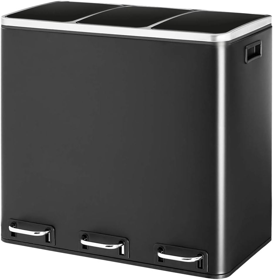 5 opciones de botes de basura para tener en tu cocina y dividirla como