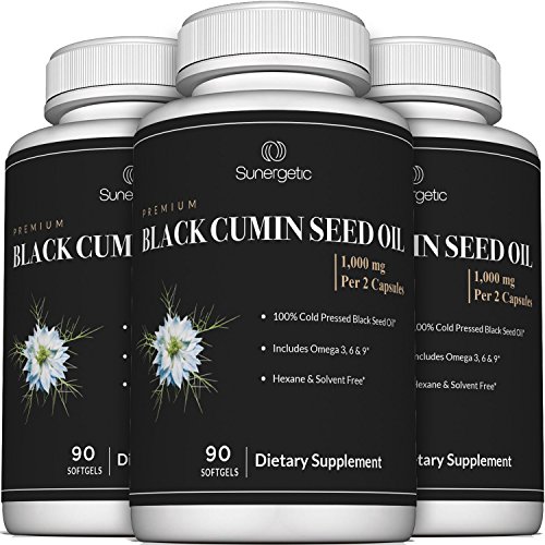 Premium Black Cumin Seed Oil Softgels – 1,000mg of Black Seed Oil Per Serving – Non GMO Cold Pressed Nigella Sativa – Includes Thymoquinone & Omega’s - 90 Softgels - Thumbnail 6
