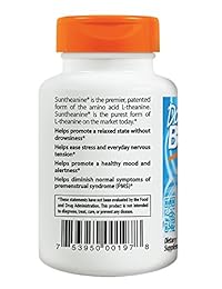 Doctor's Best Suntheanine L-Theanine (150 mg) cápsulas vegetales,, DRB-00197, 1