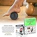 Premium Massage Balls, Firm Spiky Roller, Deep Tissue Trigger Point, Foot Massager, Mobility, Acupressure, Plantar Fasciitis, Reflexology, Therapy & Myofascial Release, (SPIKY BLACK)
