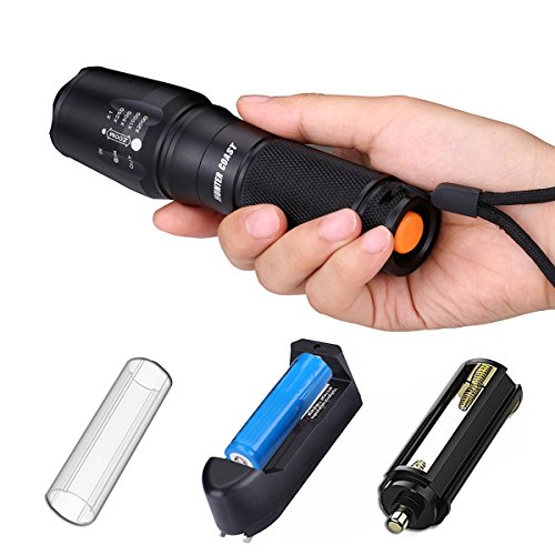 HUNTER COAST Tactical Led Flashlight Portable Bright Handheld Zoomable Torch Flashlights with 5 Modes and Rechargeable Batteries HUNTER COAST Tactical Led Flashlight Portable Bright Handheld Zoomable Torch Flashlights with 5 Modes and Rechargeable Batteries