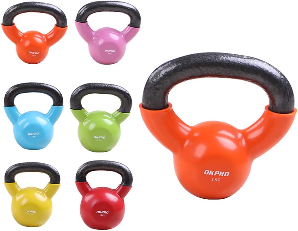 LSBQQ Kettlebell 2Kg/4Kg/6Kg/8Kg/12Kg/16Kg,with Protective, Coloured Neoprene Coating–Strength Traning Home Gym Fitness Suitable for Beginners And Intermediates,Kettlebells Set