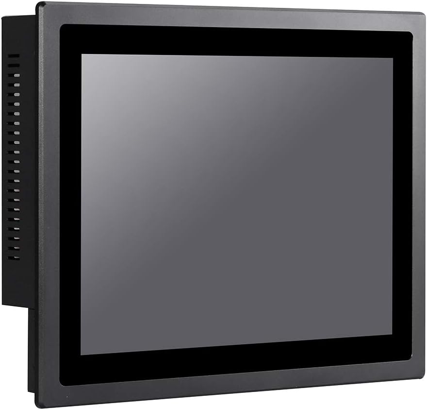 12" LED Industrial Panel PC, 10 Points Capacitive Touch Screen, Front Panel IP65, Intel J1900, Windows 7/10 / Linux Ubuntu, VGA/3USB2.0/USB3.0/LAN/3COM/FANLESS, (4G RAM/64G SSD)