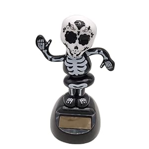 Connoworld Skeleton Men Solar Powered Dashboard Swing Toy Home Ornament
