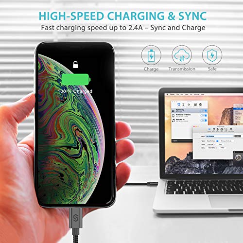 image for Syncwire iPhone Charger Lightning Cable, Nylon-Braided [Apple MFI Cert