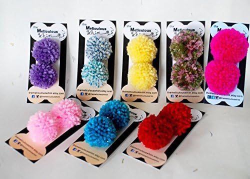 Dog Hair Bows (Pom Pom) - Set of 2 by the Meticulous Whim