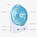 Miady 7.5-Inch Portable Fan Rechargeable Personal Desk Fan with 4000mAh Battery Capacity and LED Light