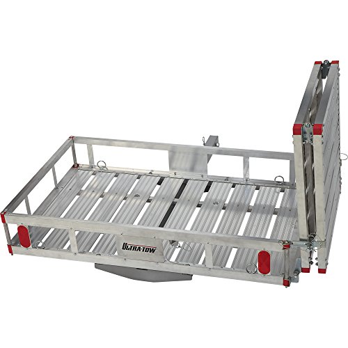 UltraTow Aluminum Folding Cargo Carrier with Ramp 500Lb. Capacity