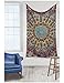 Sunshine Joy 3D Psychedelic Sunburst Tapestry Tablecloth Beach Sheet 60x90 Inches - Classic