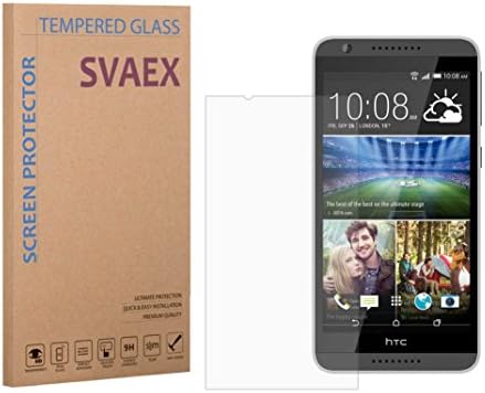 SVAEX HTC DESIRE 820 Premium Tempered Glass Screen Protector - 0.3mm - HD Transparency - Oleophobic coating - 2.5D Round Edges - Delicate Touch - Japanese Glass