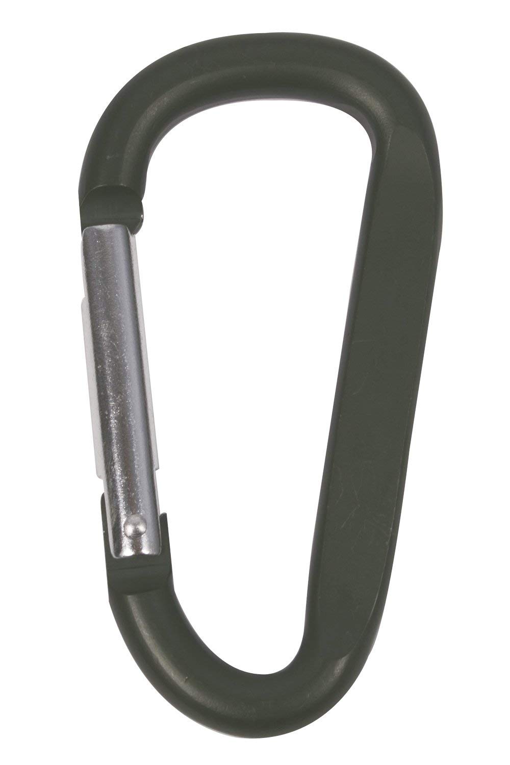 Mountain Warehouse Large Karabiner - Lightweight Carabiner, Durable Keyring, Quick Release Clasp - Useful keychain clip for travelling & attaching items on bag Khaki
