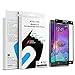 Samsung Galaxy Note 4 Screen Protector: Stalion Shield Tempered Liquid Glass Shatterproof Full Screen Frame Edge to Edge Armor Guard (Charcoal Black)