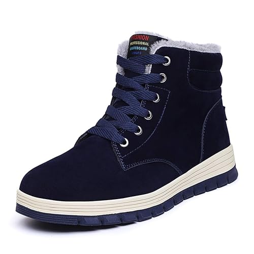 JINDENG Winterschuhe Herren Warm Gefütterte Winterstiefel Outdoor Schneestiefel Kurzschaft Stiefel Freizeitschuhe Boots