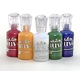Nuvo Crystal Drops - Bold Set - Midnight Blue, Autumn Red, Woodland Green, English Mustard & Morning Dew