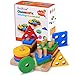 BETTROOM Toddler toys Wooden Educational Preschool Shape Color Recognition Geometric Board Block Stack Sort Puzzle for 1 2 3 4-5 6 year olds and Up Kid girls boys Children Baby