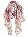 GERINLY Lightweight Shawl Scarfs for Hawaiian Blooming Flowers Beach Wrap Scarves
