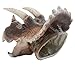 ZONXIE Soft Rubber Realistic Dinosaur Hand Puppets Role Play Toy for Kids and Toddlers (Triceratops)