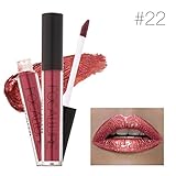 LandFox FOCALLURE Lipstick Cosmetics Women Lips Metallic Lip Gloss (G)