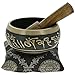 Shalininda 4 Inches Hand Painted Metal Tibetan Buddhist Singing Bowl Musical Instrument for Meditation with Stick and Cushion