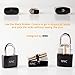 Practice Lock Set with Transparent Cutaway Crystal Pin Tumbler Keyed Padlocks for Locksmiths | Clear Visible See Through Practice Lock Pick Tools for Training Beginner and Advanced Locksmiths by NNC