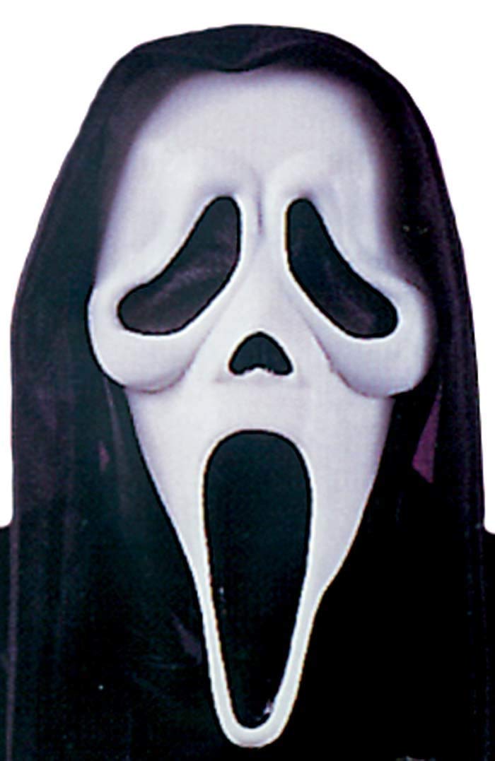 Ladies Mens Ghostface Official Scream Halloween Face Mask Fancy Dress Costume Accessory