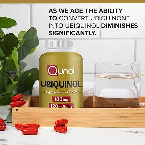 Ubiquinol CoQ10 100mg Softgels, Qunol Ubiquinol Active form Of