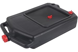 Acouto Motorcycle Oil Drain Pan 8L Large Capacity Oil Coolant Drain Tray Leakproof Fuel Drip Container for Car Motorcycle