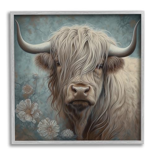Stupell Industries Mystic Highland Cattle Framed Giclee Art by Steve Hunziker