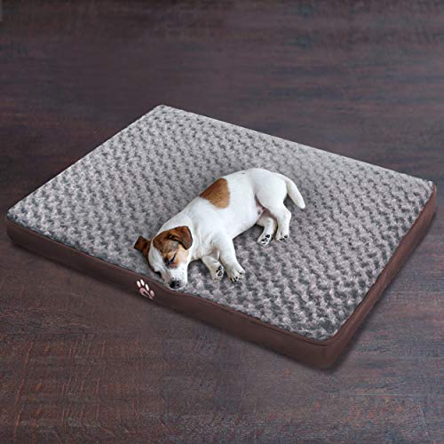 FAREYY Orthopedic EggCrate Foam Dog Bed for Medium Large Dogs Up to 50