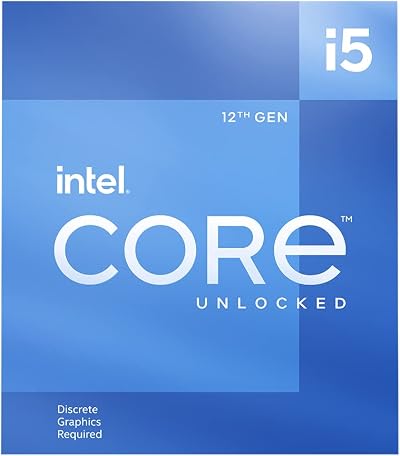 Intel Core i5-12600KF Desktop Processor 10 Cores 4.9GHz Unlocked LGA1700 600