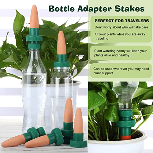 Bottle Adapter Self Watering Spikes, Terracotta Plant Watering Spikes