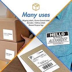 1.5" x 0.5" Direct Thermal Label - Compatible with