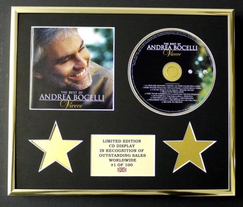 ANDREA BOCELLI/CD DISPLAY/LIMITED EDITION/COA/THE BEST OF - VIVERE