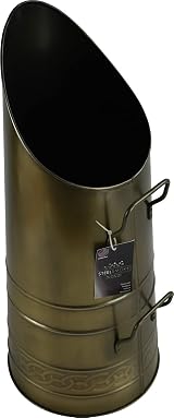 Sterling Ventures Heavy Duty Anthracite Coal Hod Scuttle Brass Finish 21 Inch view 4
