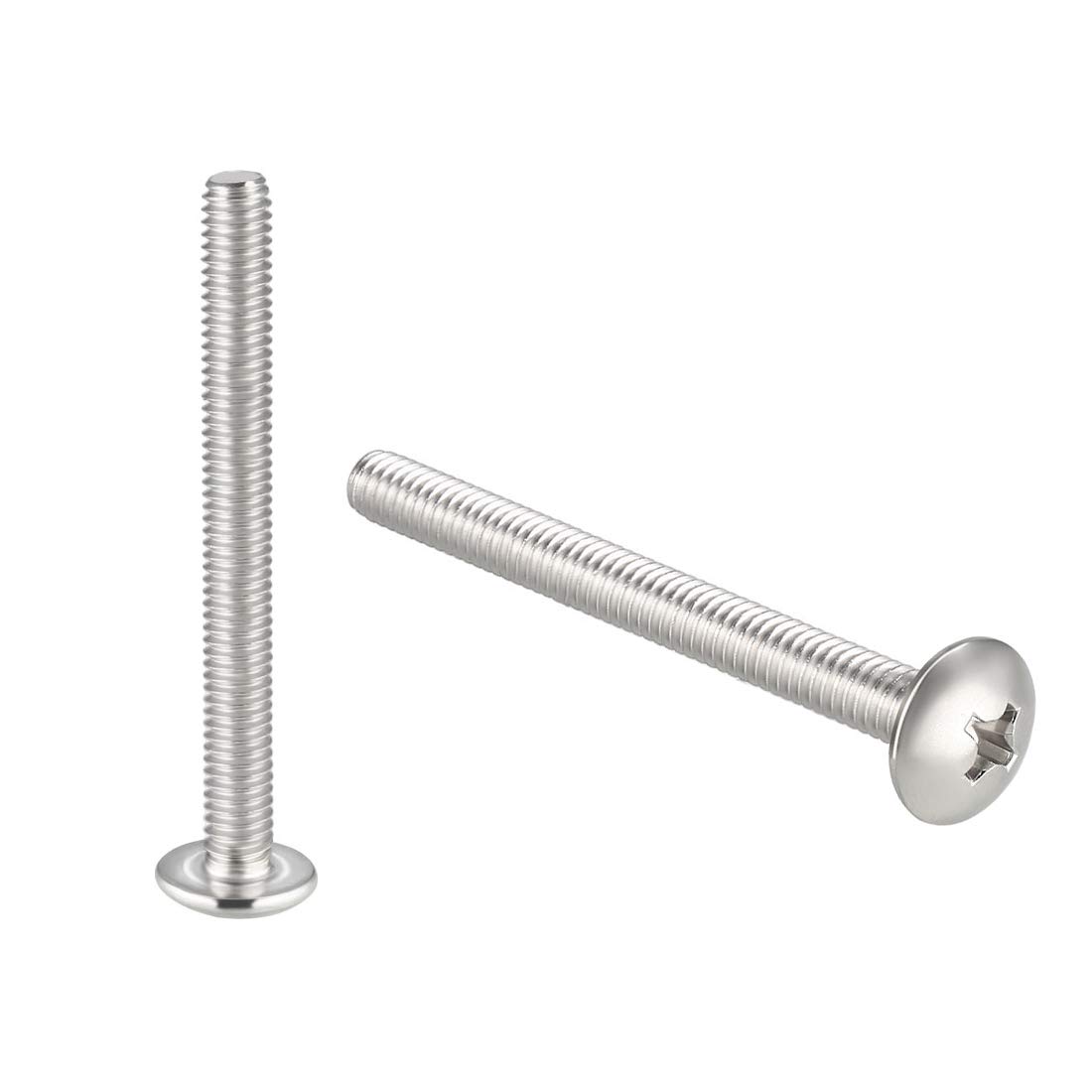 sourcing map Machine Screws, M4x40mm Phillips Screw, 304 Stainless Steel, Fasteners Bolts 30Pcs