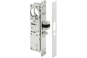 Pacific Doorware Storefront Door Mortise Deadlatch Adams Rite Style Lock in Aluminum (Left Hand, 1 1/8")