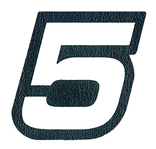 Quattroerre Adhesive Letter Race Number 5, White