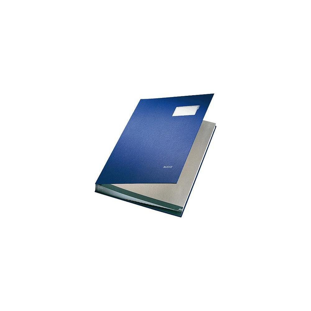 Leitz 57000135 Expandable Signature Book with 20 Card Dividers, A4, Blue, 57000035