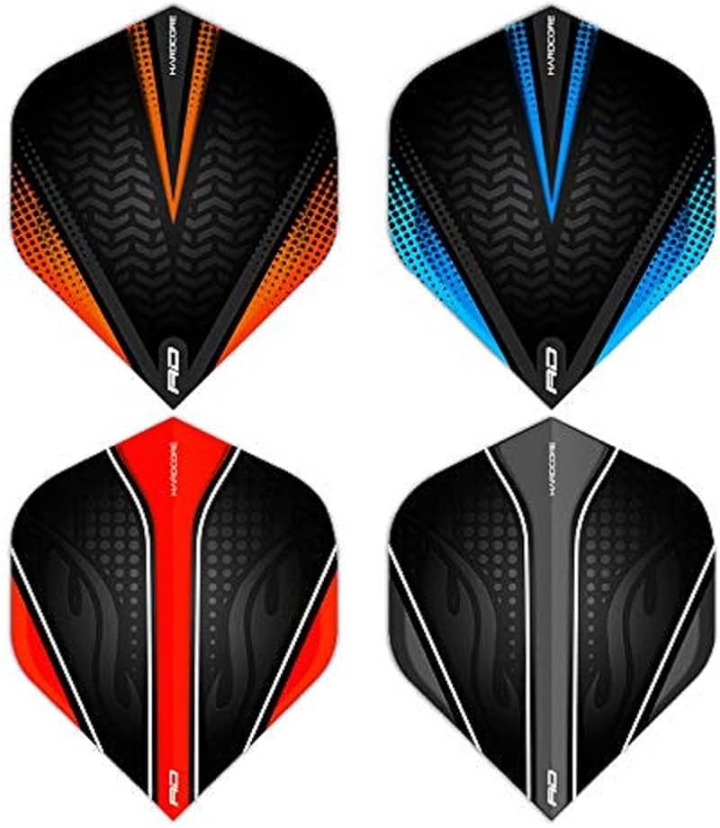 RED DRAGON Hardcore Selection Pack Extra Thick Standard Dart Flights 100μm