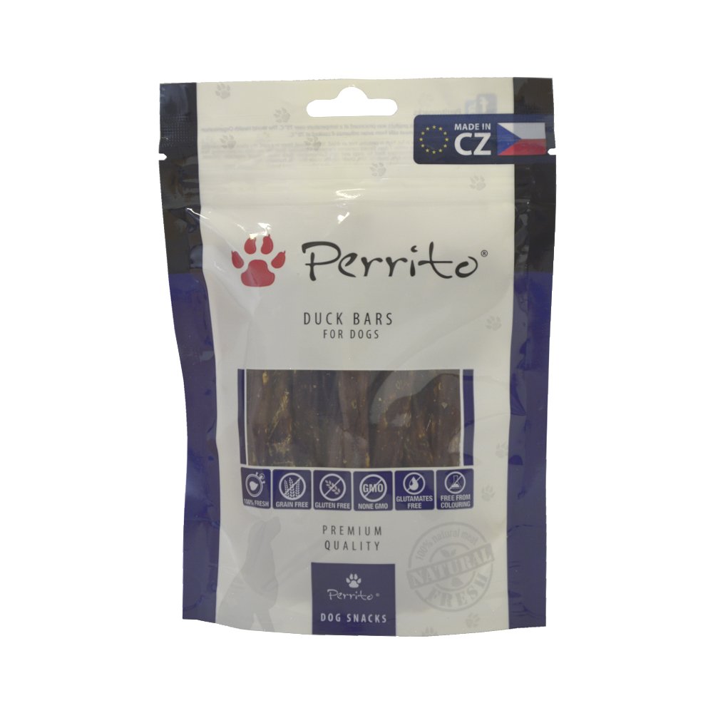 Perrito Hundelec Kerlies Duck Bars (Pack of 10 x 100 g