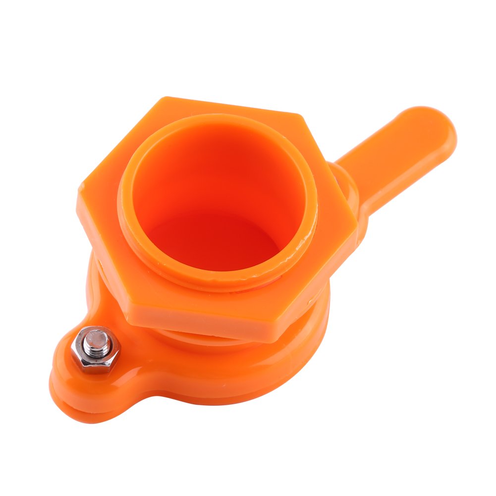 Honey Gate Valve Plastic Honey Extractor Honey Gate Valve Beekeeping Extractor Bottling Tool Honey Tap Beekeeper Equipment(Orange)