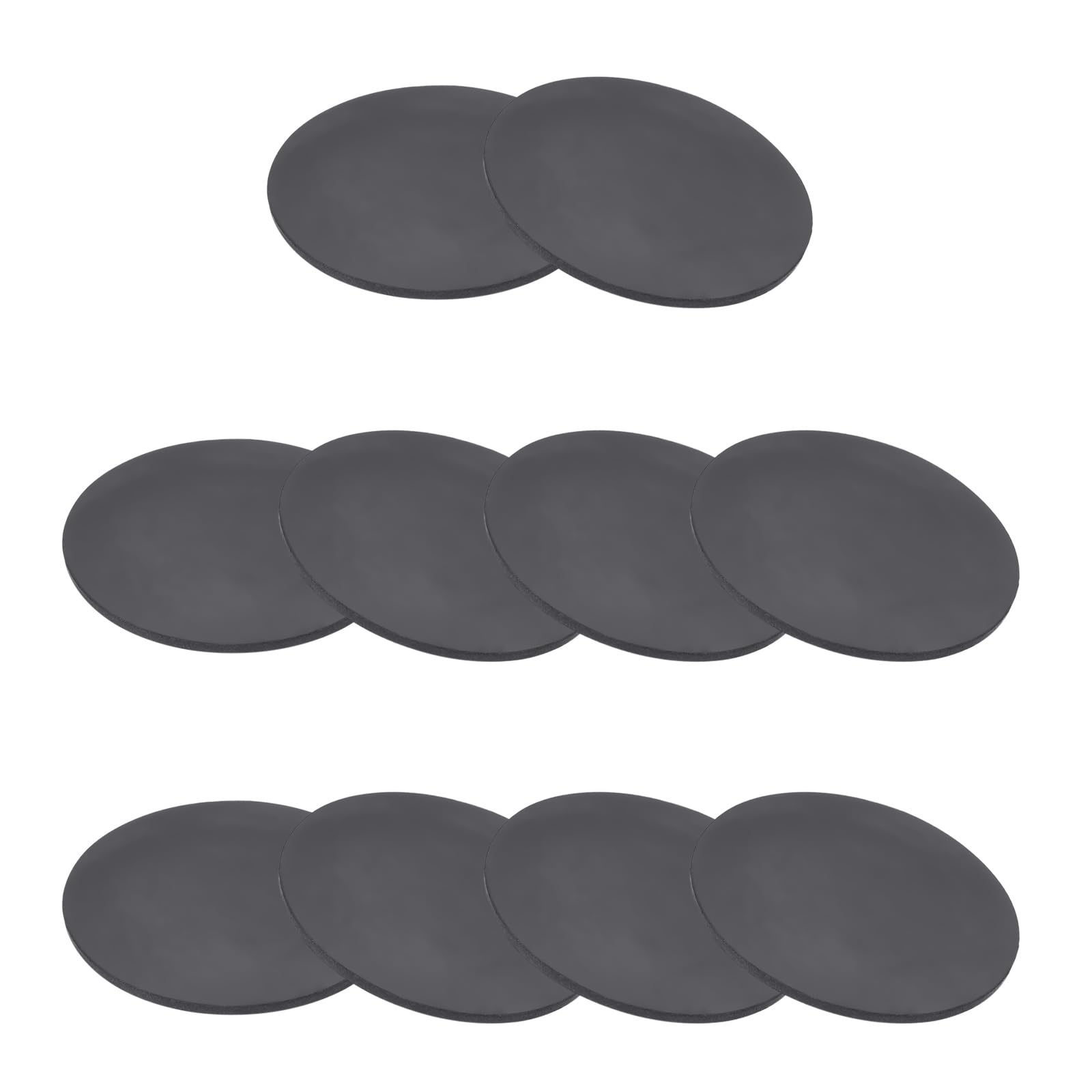 Photo 1 of PATIKIL Rubber Solid Discs Washers, 10 Pcs 40mm OD x 1mm Thick Rubber Round Gasket Pad Bushings Spacer Washer for DIY Gasket Craft, Black